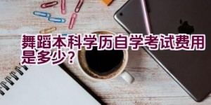 舞蹈本科学历自学考试费用是多少？