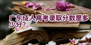 广东成人高考录取分数是多少分？