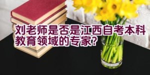 刘老师是否是江西自考本科教育领域的专家？