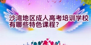 沙湾地区成人高考培训学校有哪些特色课程？