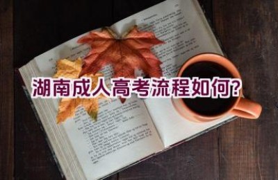 湖南成人高考流程如何？