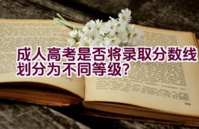 成人高考是否将录取分数线划分为不同等级？